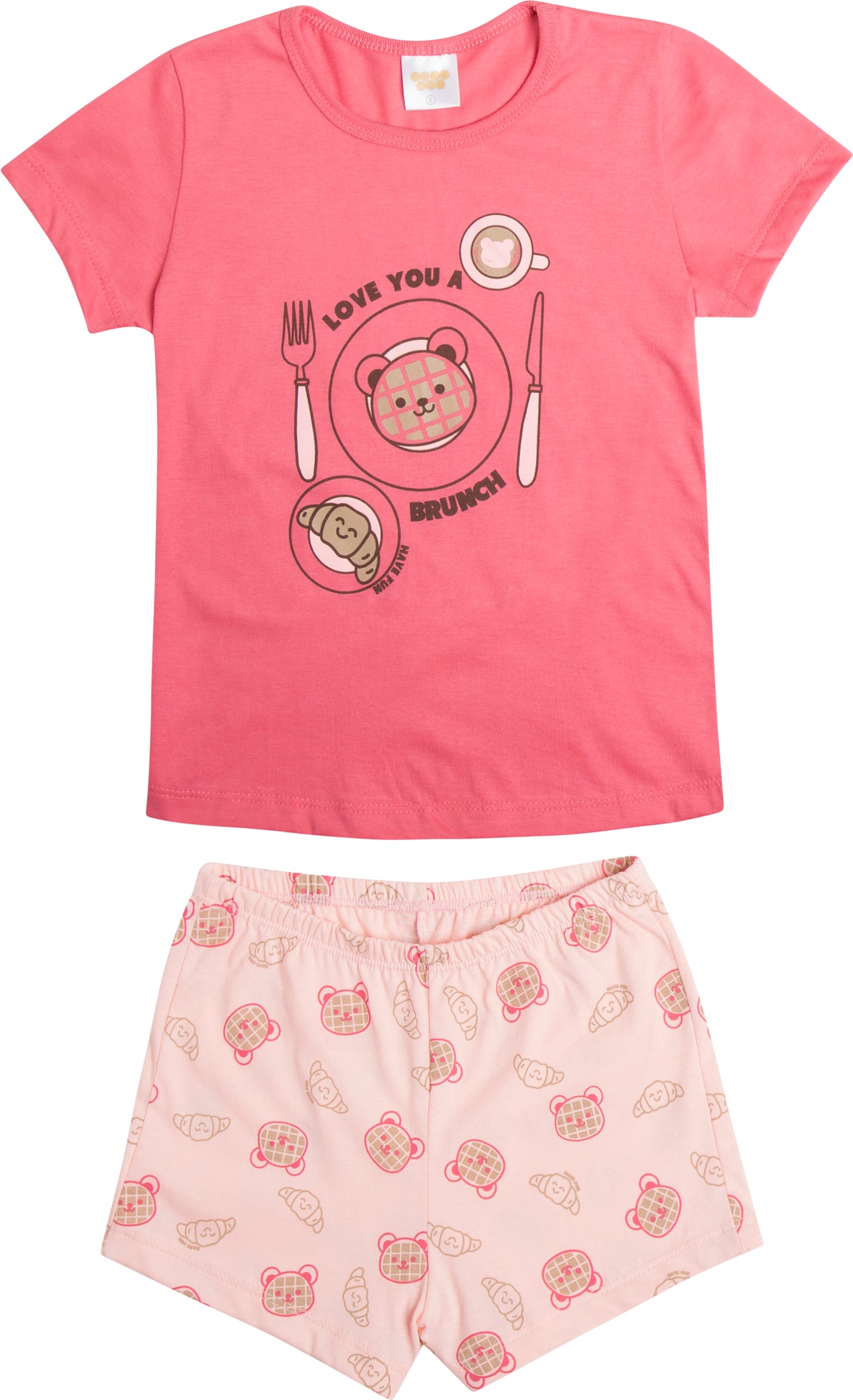 Pijama Curto Meia Malha - HAVE FUN