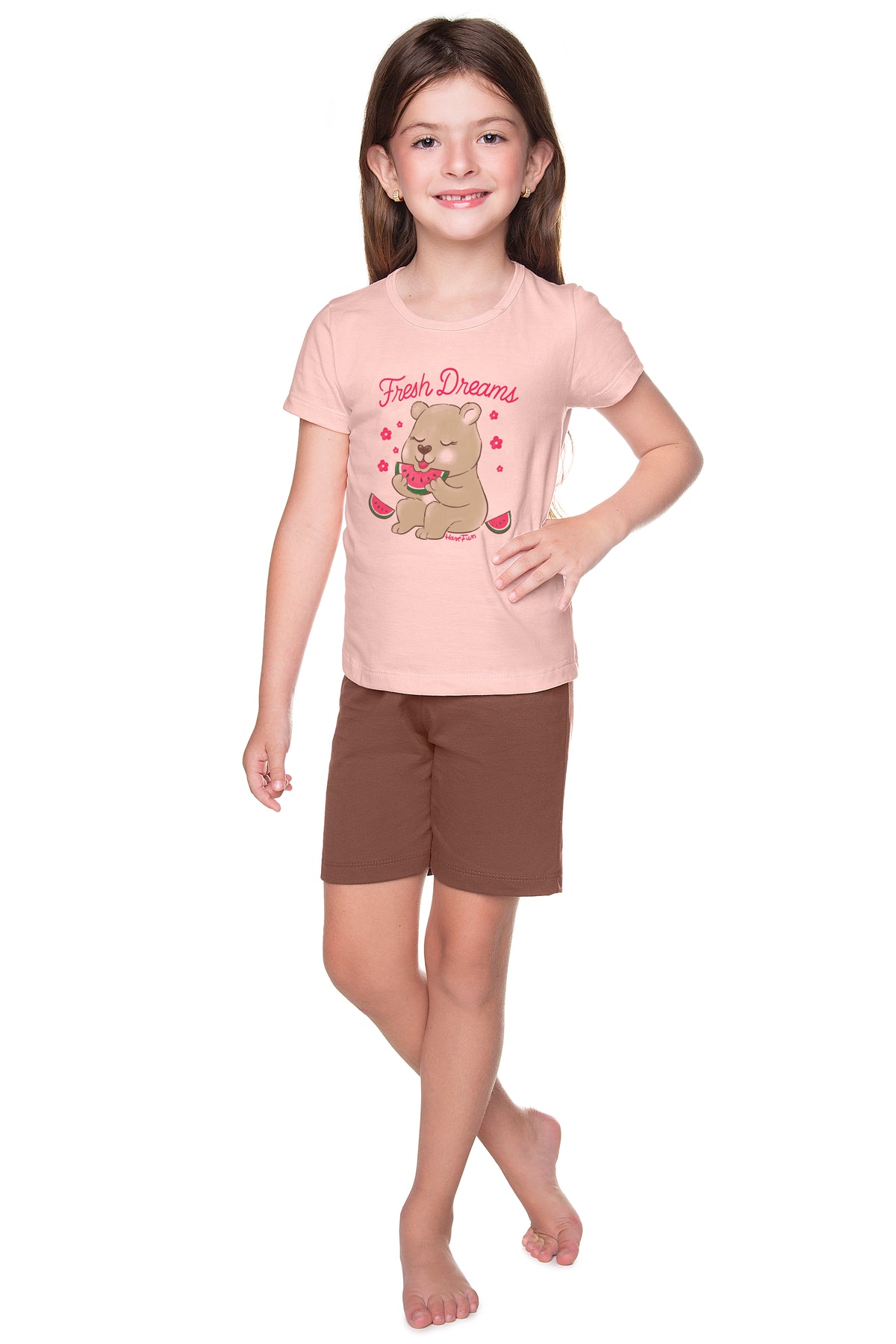 Pijama Curto Meia Malha - HAVE FUN