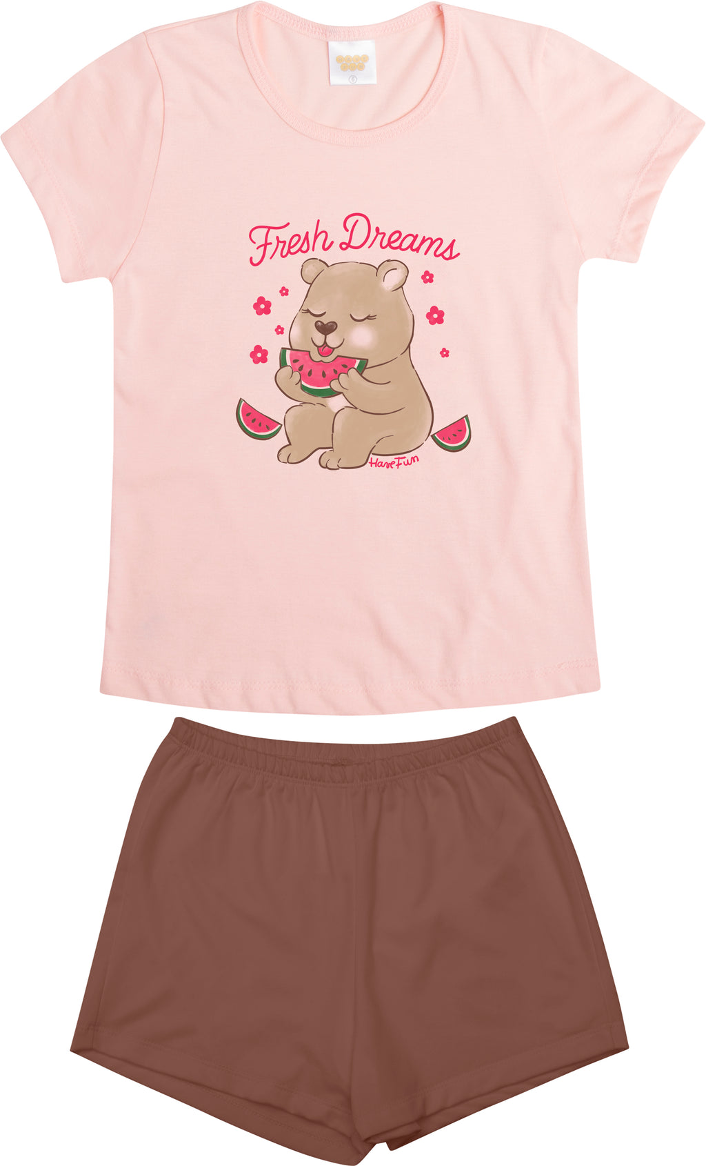 Pijama Curto Meia Malha - HAVE FUN
