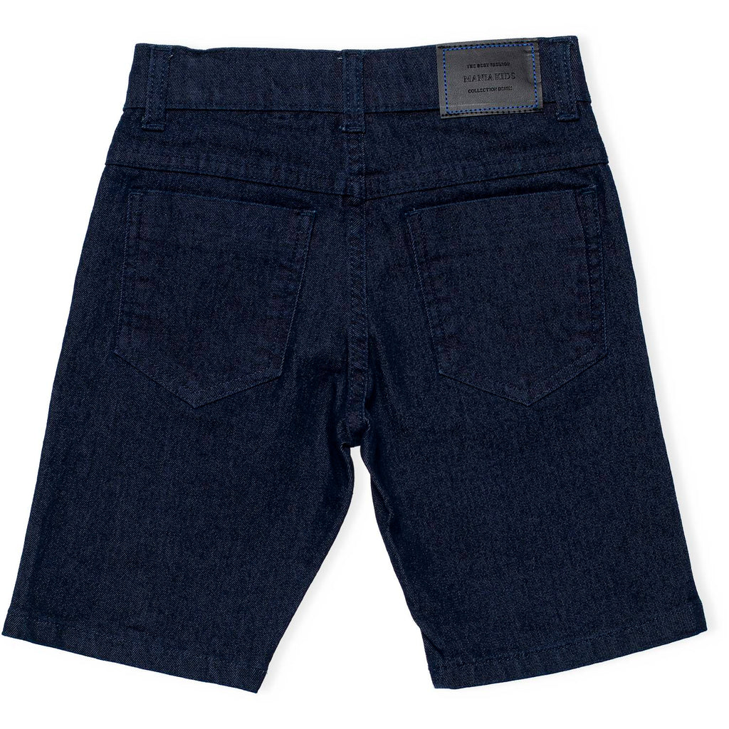 Bermuda Jeans Escuro - MANIA KIDS