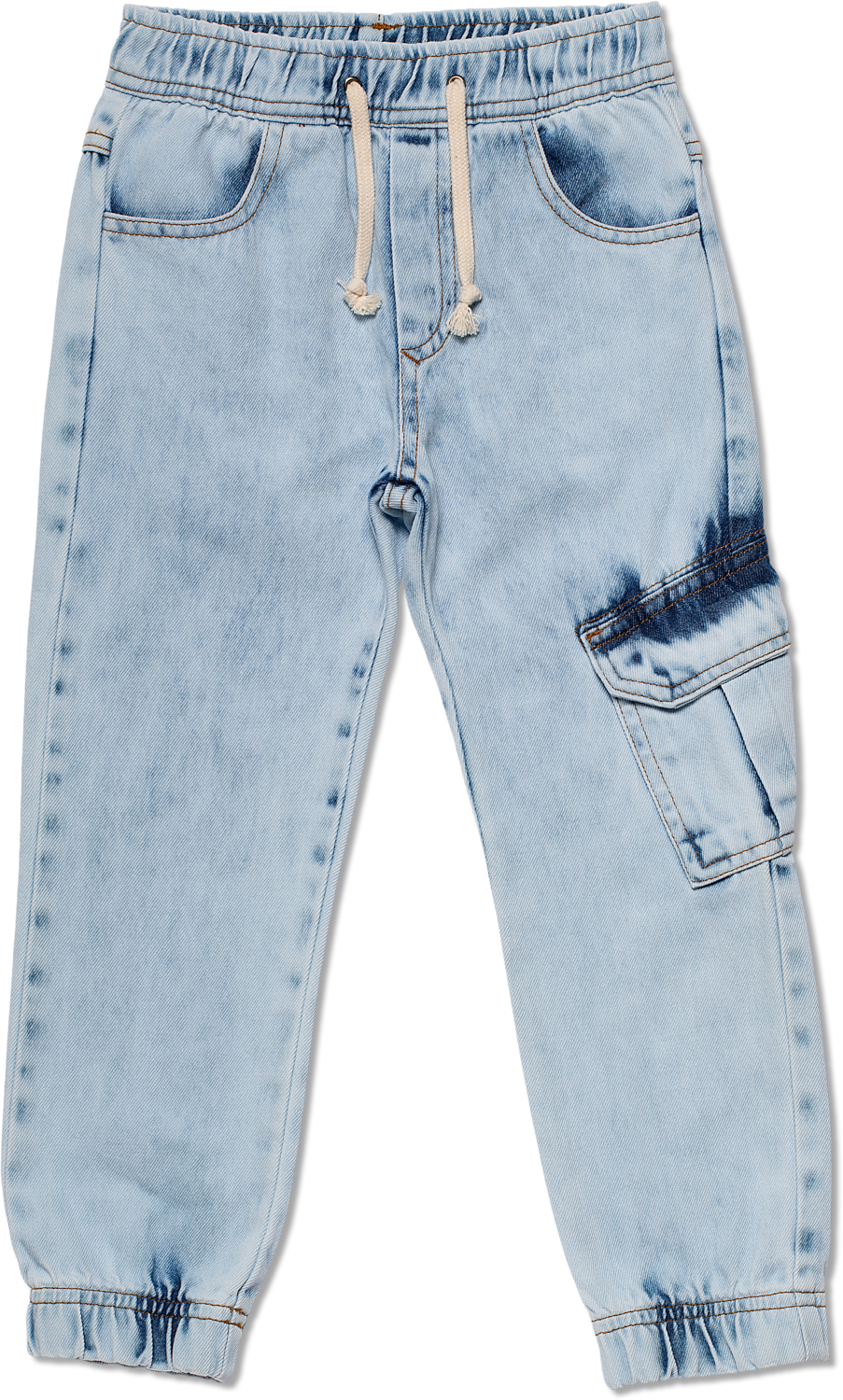 Calça Cargo Jeans Clara - MANIA KIDS