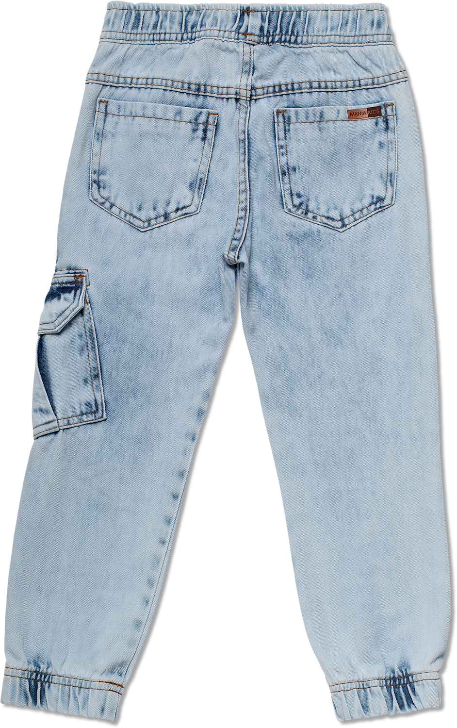 Calça Cargo Jeans Clara - MANIA KIDS