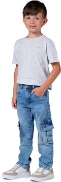 Calça Jeans Cargo - MANIA KIDS
