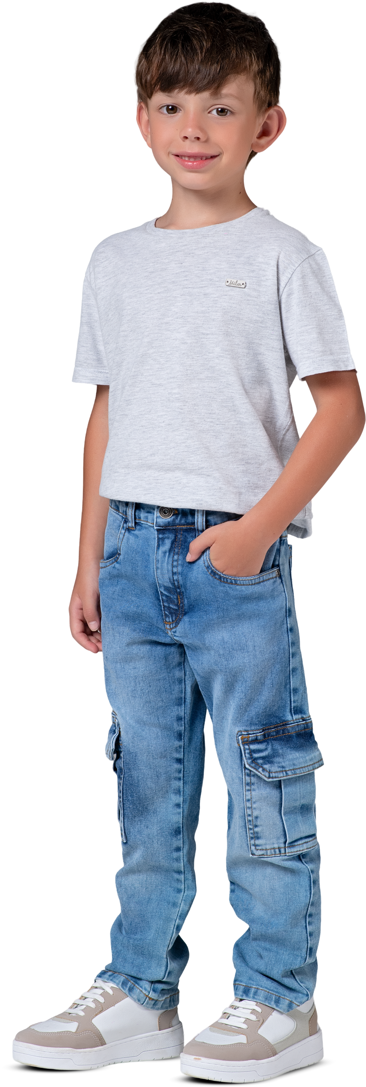 Calça Jeans Cargo - MANIA KIDS