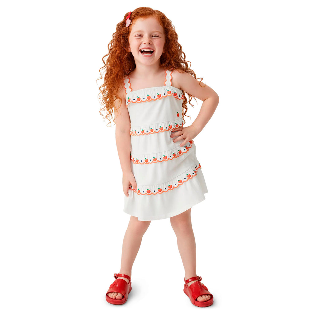 Vestido Malha Cotton Babados - NANAI