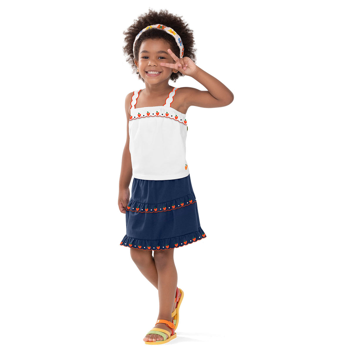 Conjunto Blusa e Saia MIdi - NANAI