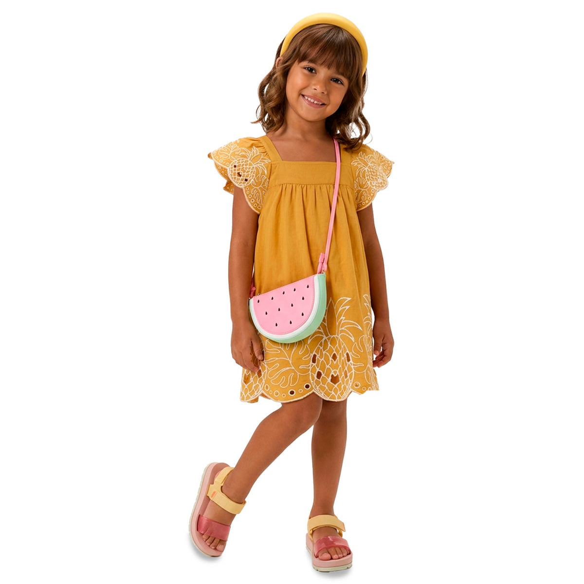 Vestido Barrado Trabalhado - NANAI