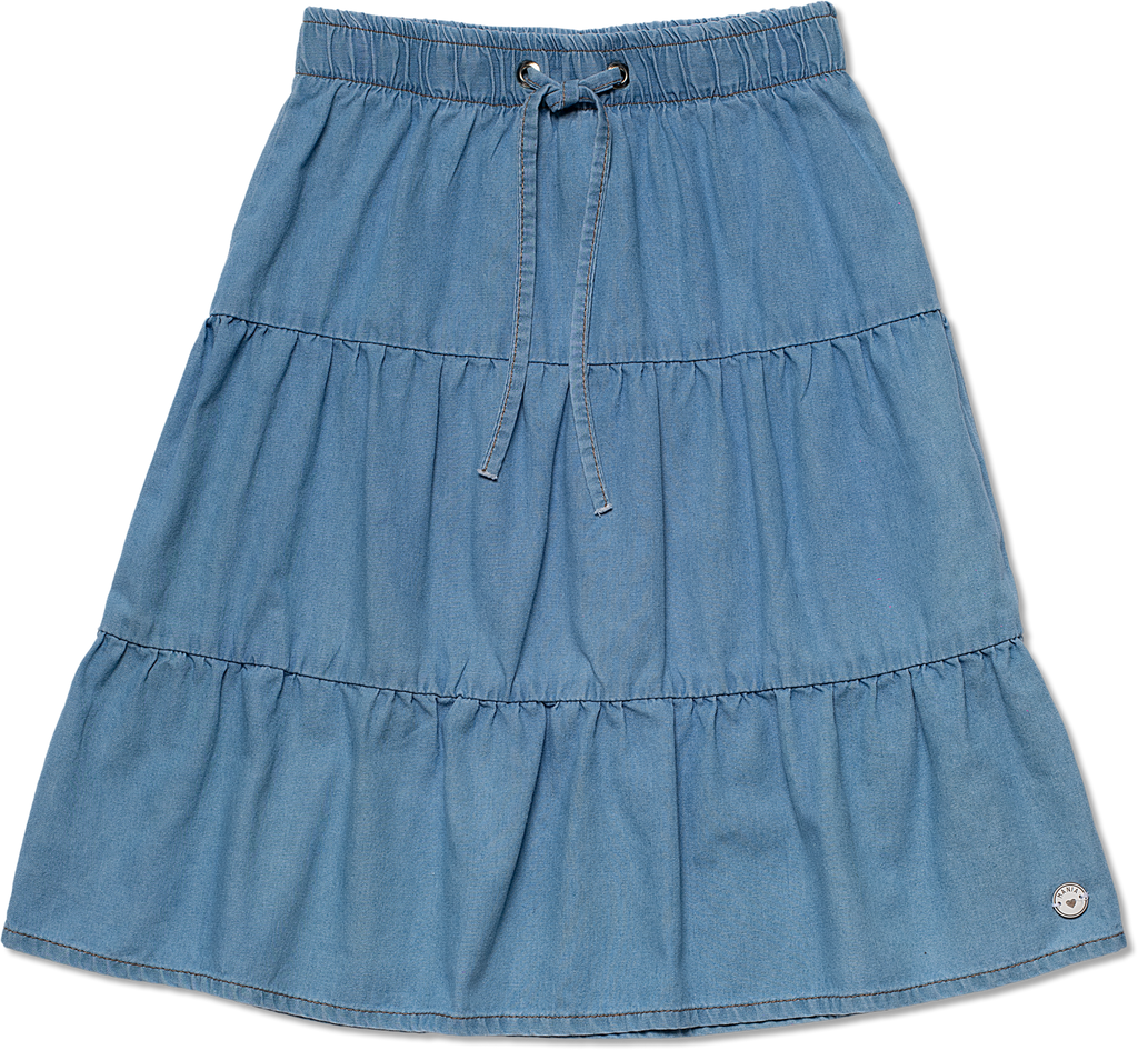 Saia Midi Jeans - MANIA KIDS