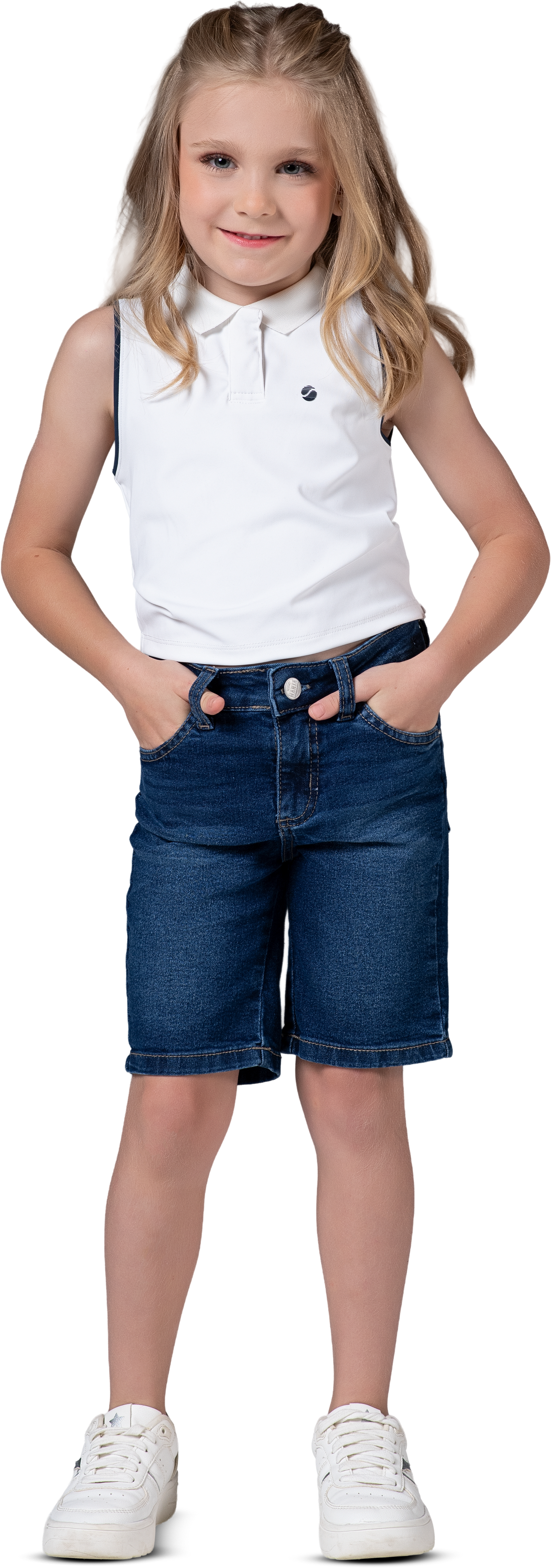 Bermuda Jeans Escura - MANIA KIDS