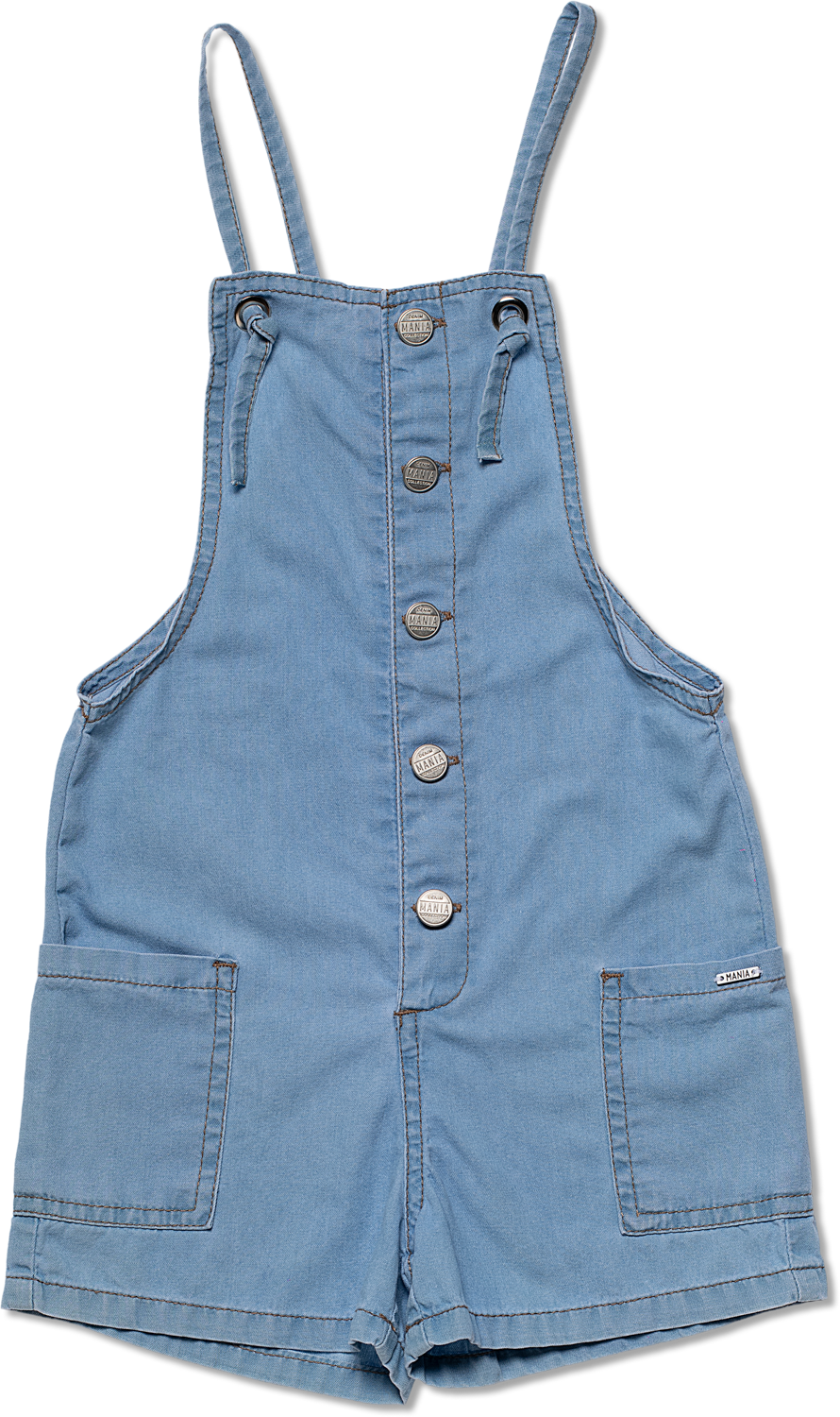 Macaquinho Jeans - MANIA KIDS