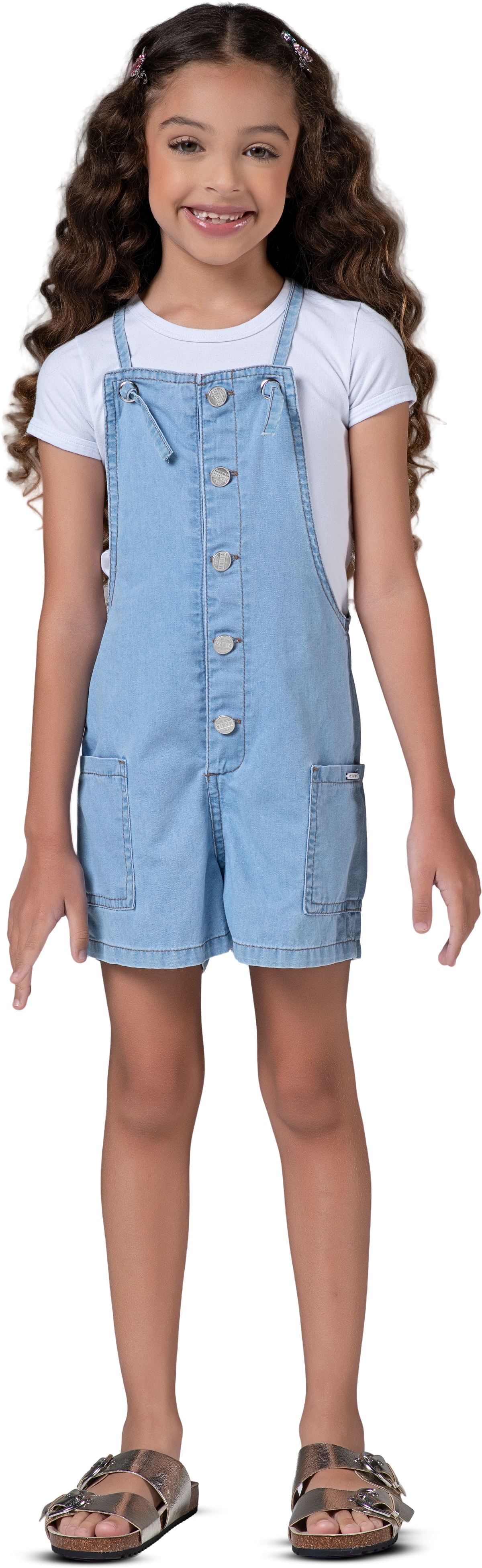 Macaquinho Jeans - MANIA KIDS