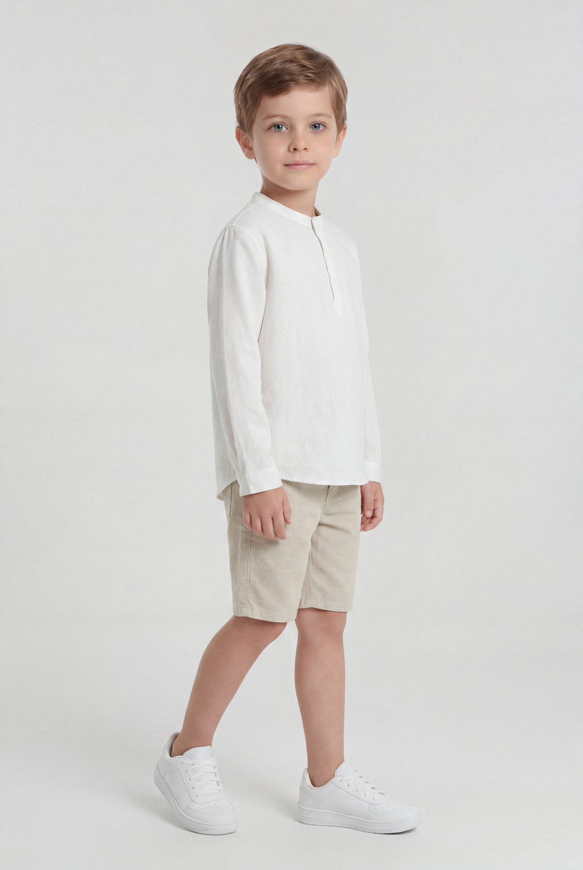 Bata Cambraia de Linho Slim ML - KING JOE