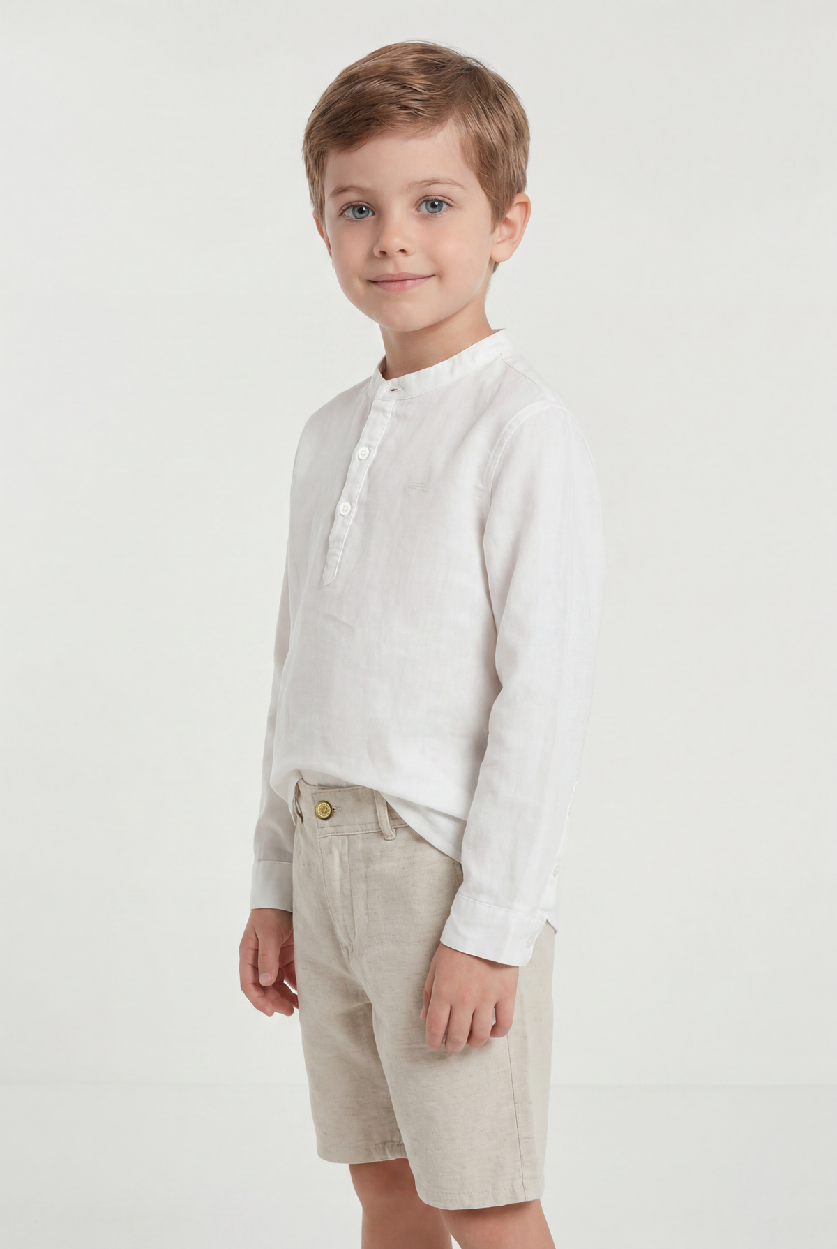 Bata Cambraia de Linho Slim ML - KING JOE