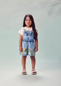 Jardineira Jeans Bordada - ANIMÊ