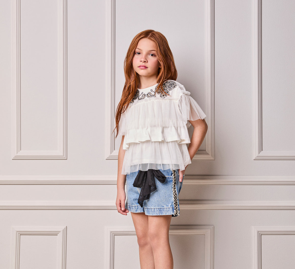 Blusa Babados e Tule - ANIMÊ