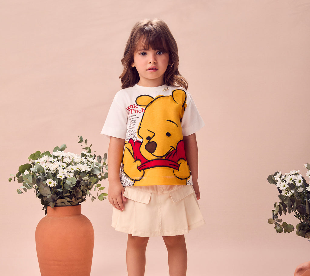 T-shirt Malha Pooh - ANIMÊ