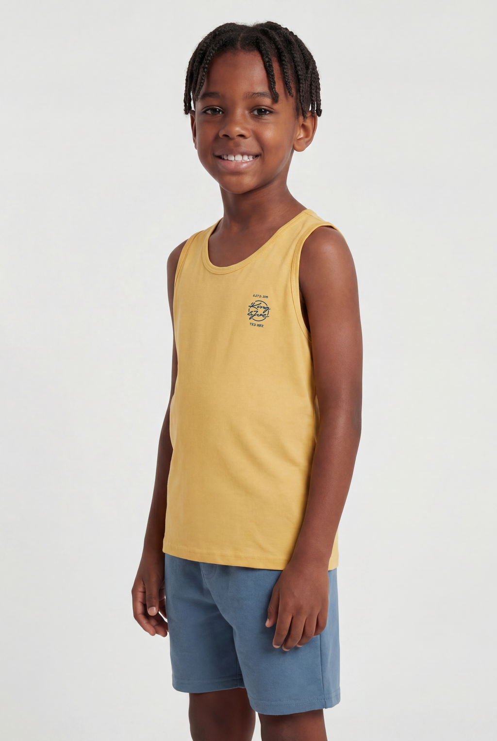 Conjunto Regata Meia Malha e Bermuda Moletom - KING JOE