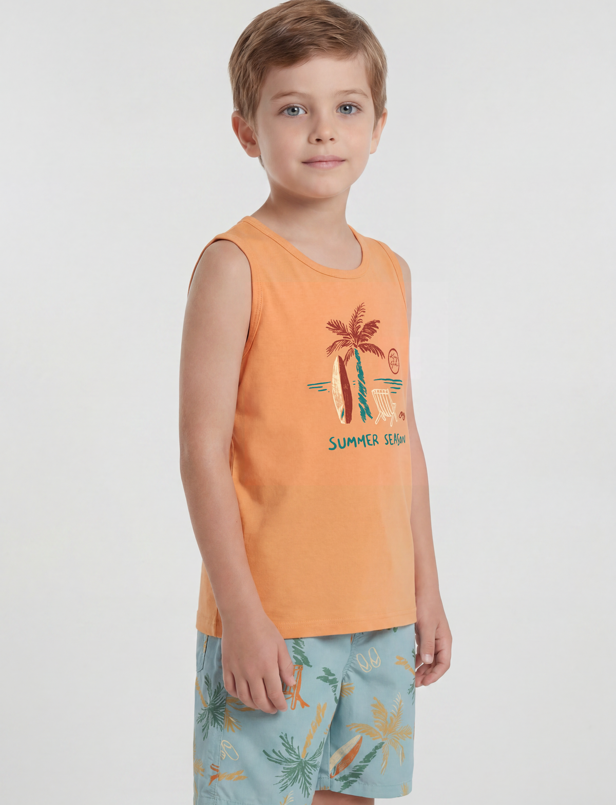 Conjunto Regata Meia Malha e Shorts Nylon - KING JOE
