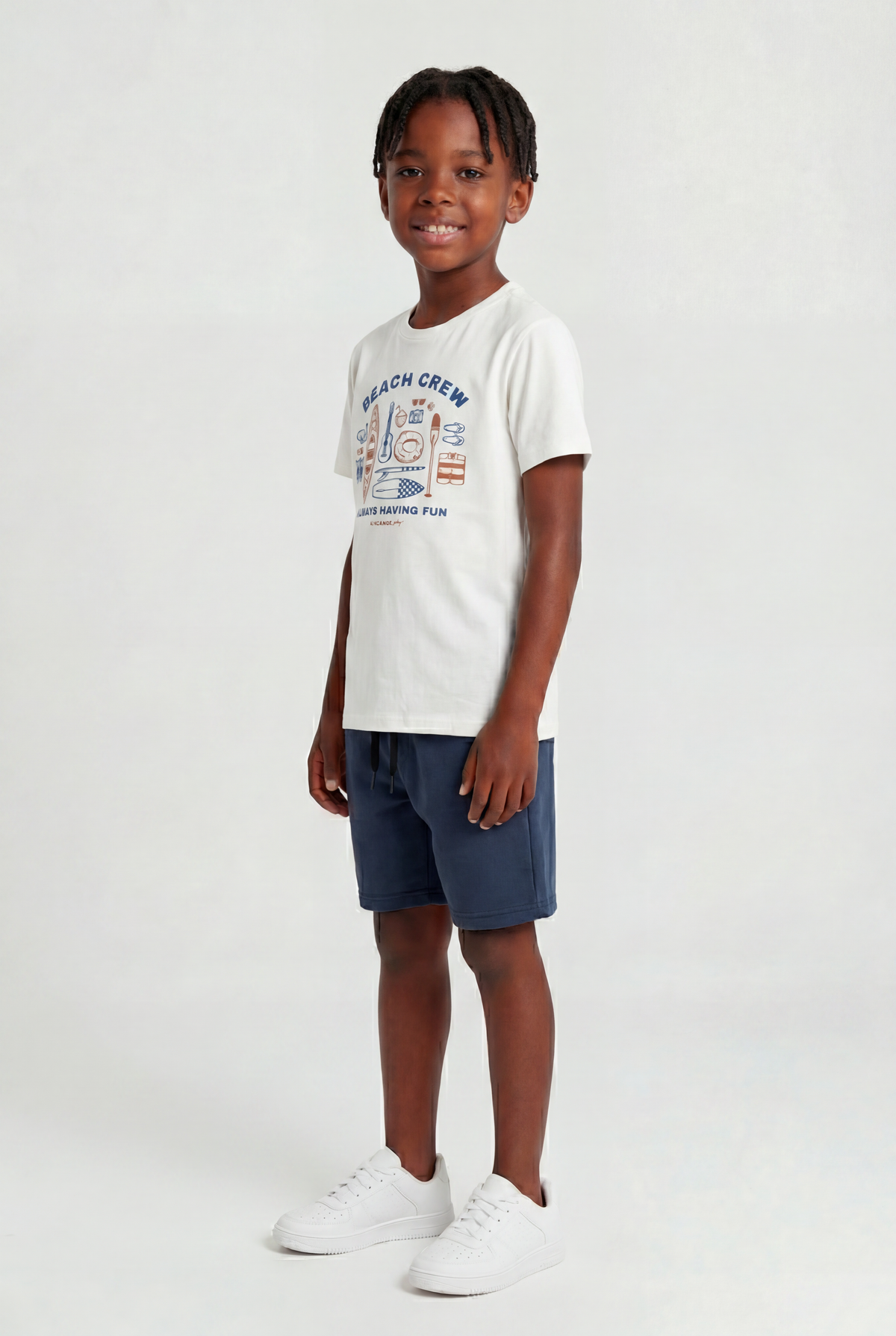 Conjunto Camiseta Meia Malha e Bermuda Moletom - KING JOE