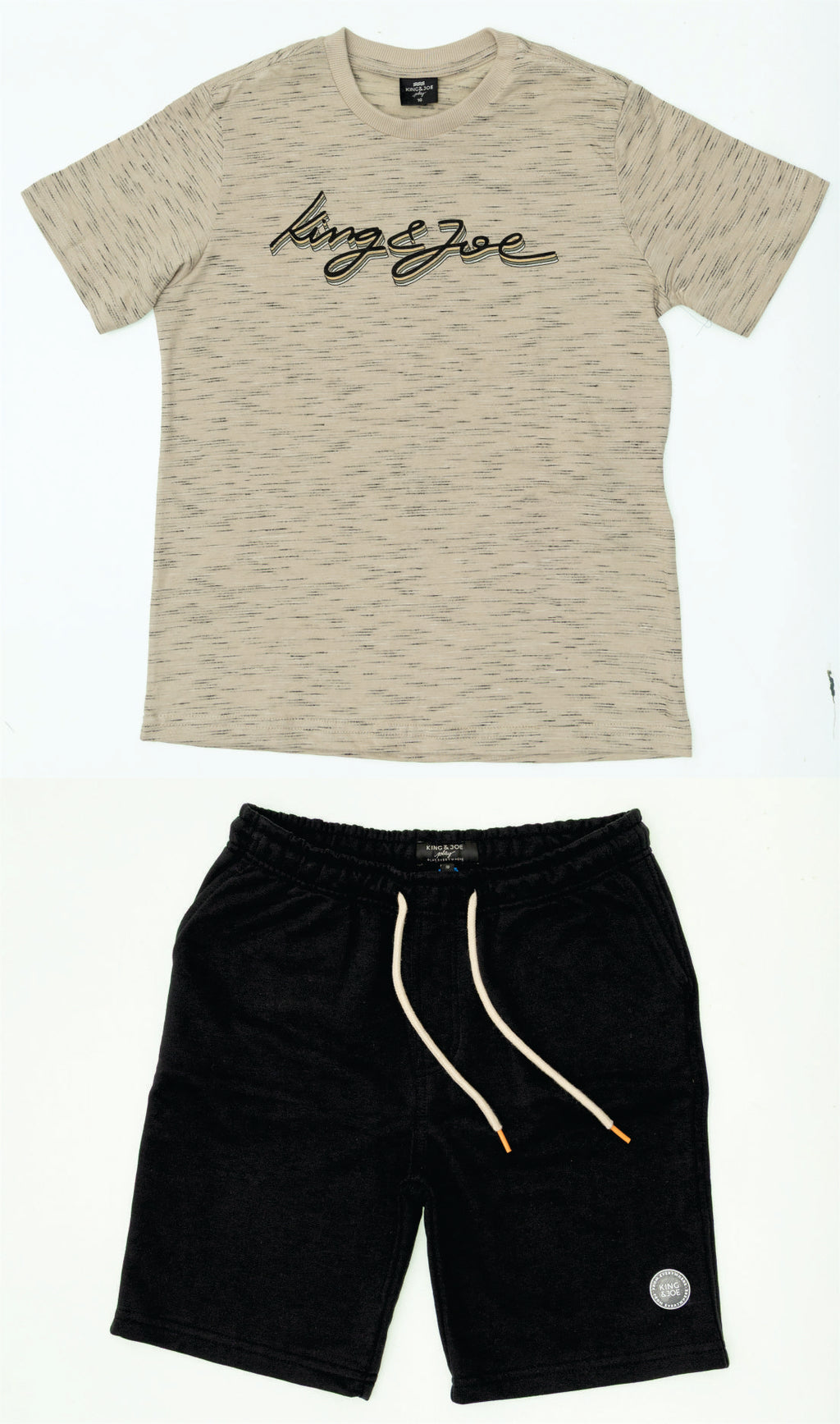 Conjunto Camiseta Meia Malha e Bermuda Moletom - KING JOE