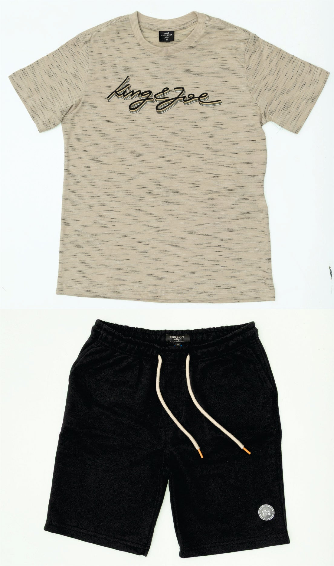 Conjunto Camiseta Meia Malha e Bermuda Moletom - KING JOE
