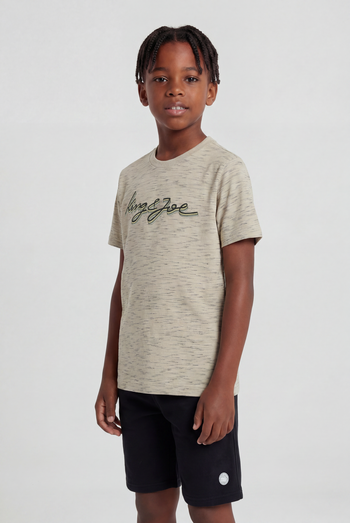 Conjunto Camiseta Meia Malha e Bermuda Moletom - KING JOE