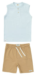 Conjunto Regata Meia Malha e Bermuda Moletom - KING JOE