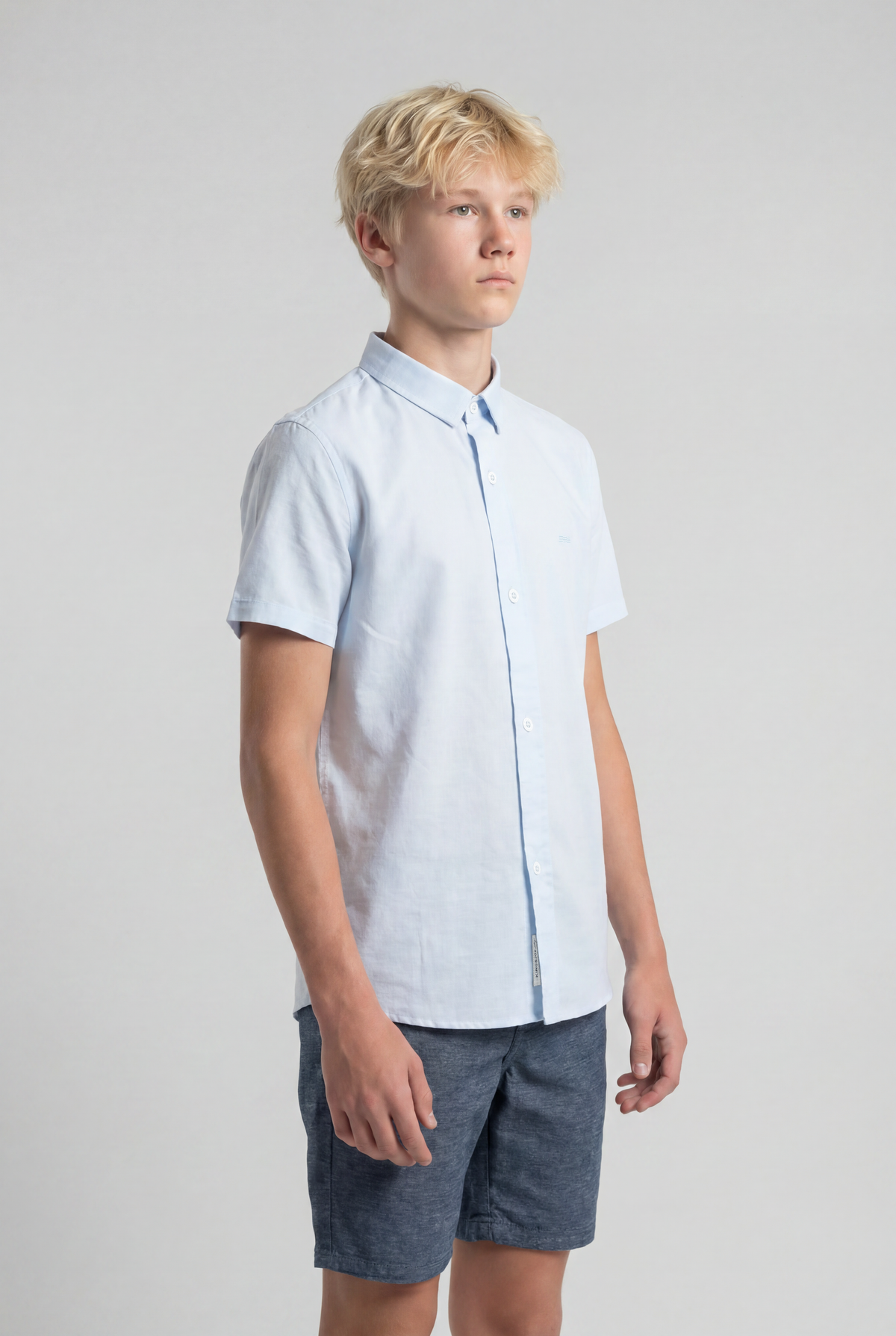 Camisa Casual Mescla Slim MC - KING JOE