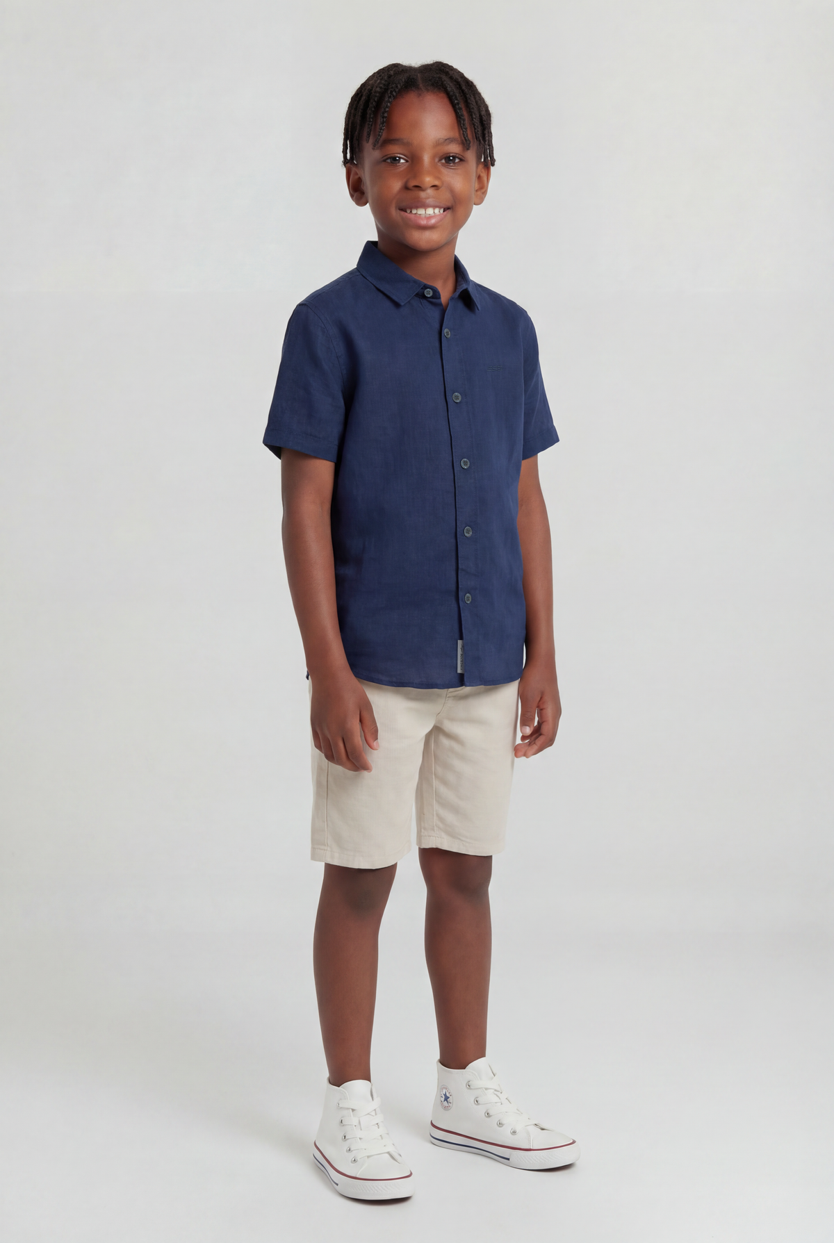 Camisa Cambraia de Linho Slim MC - KING JOE