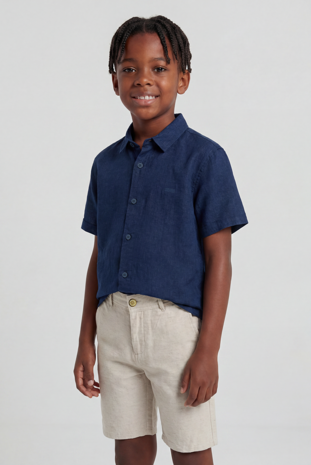 Camisa Cambraia de Linho Slim MC - KING JOE