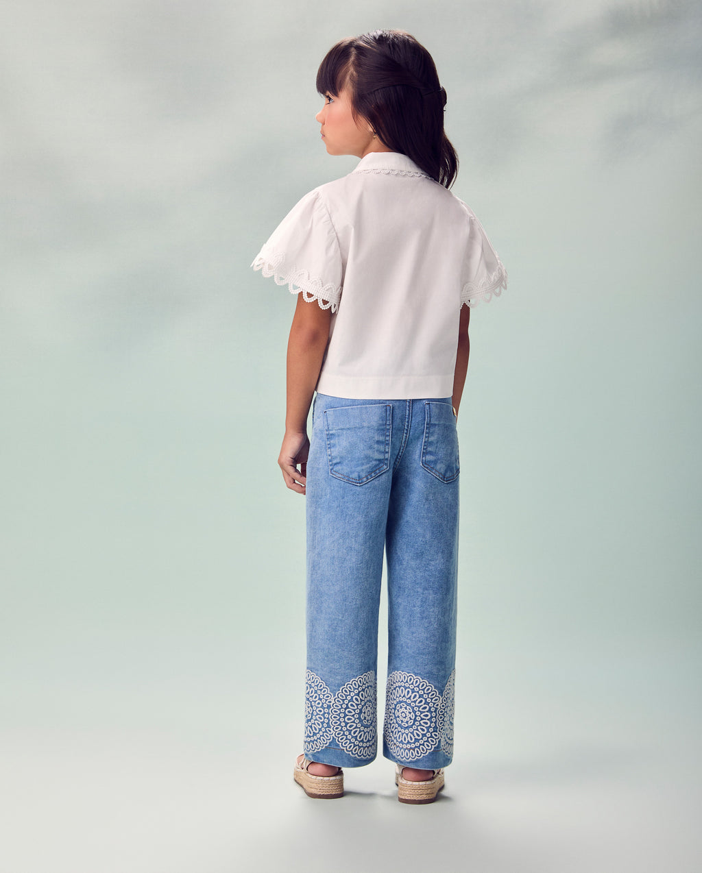 Calça Jeans Bordada - ANIMÊ
