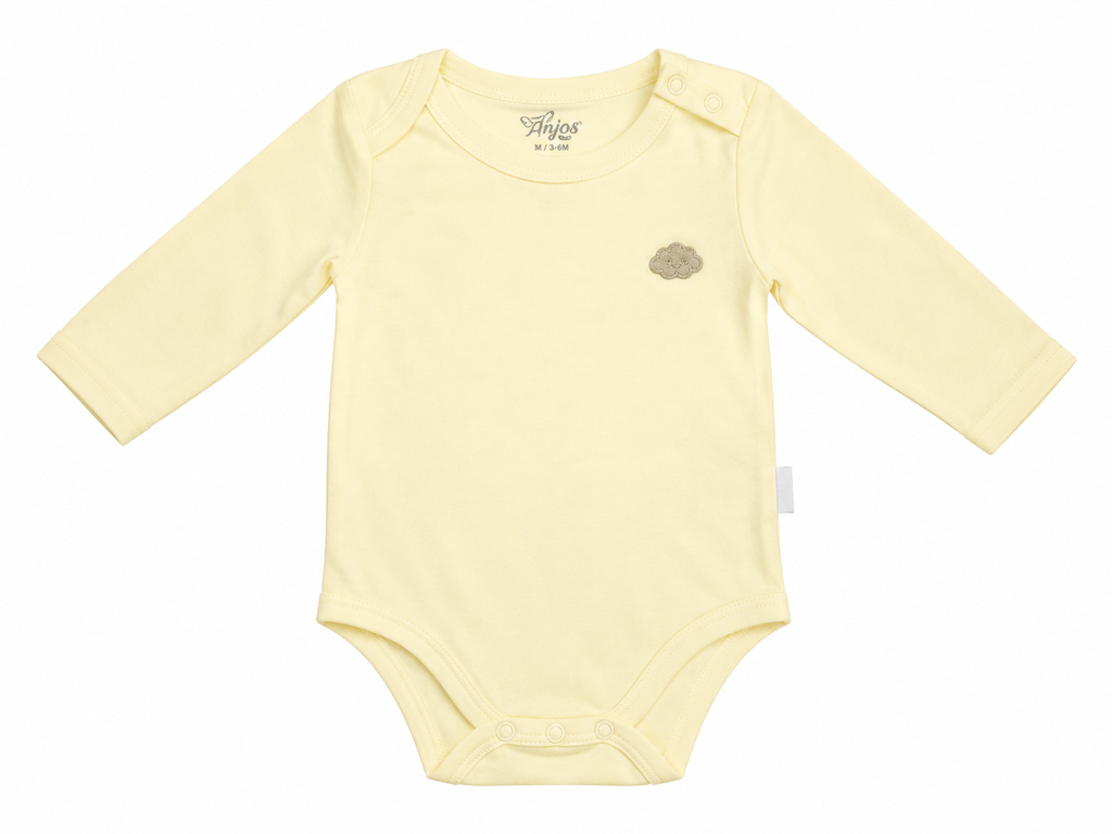 Body Manga Longa Suedine - ANJOS BABY