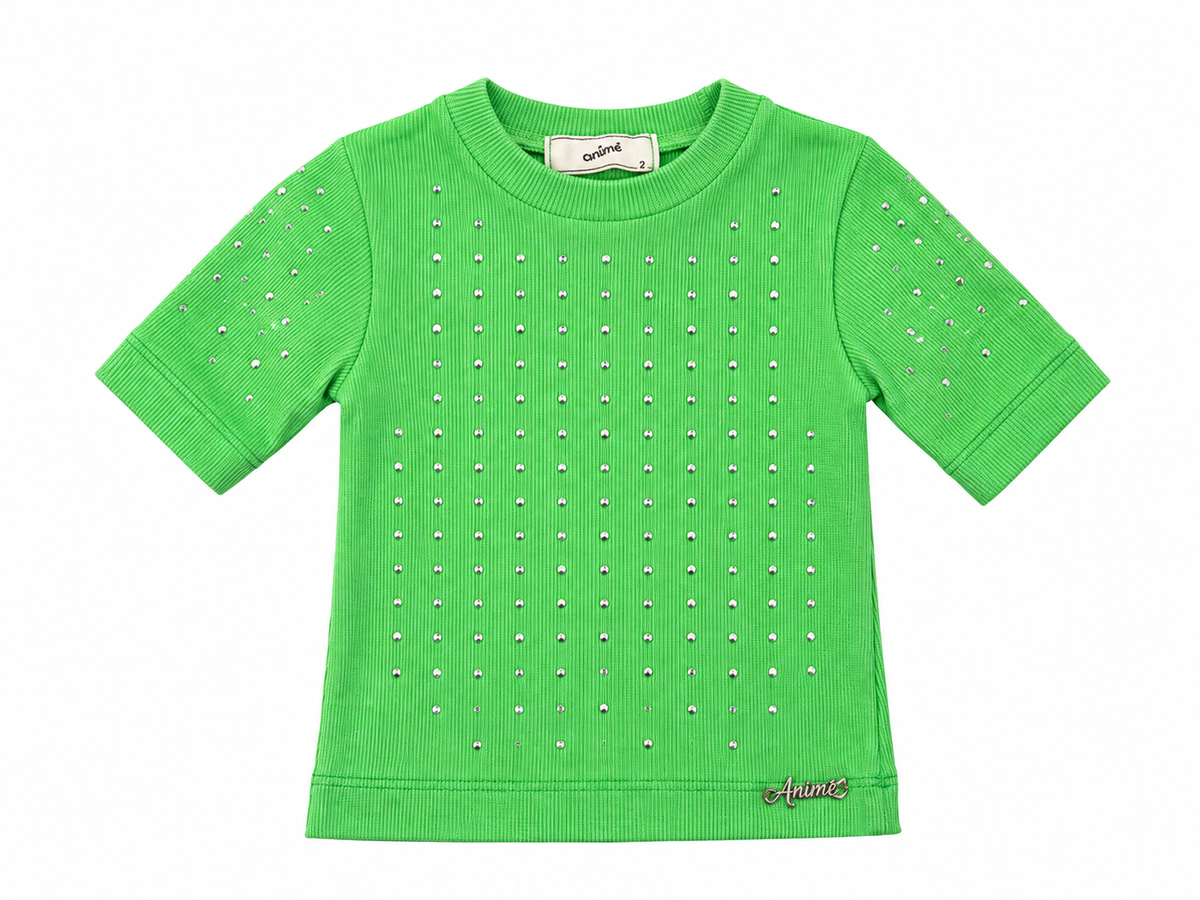 Blusa Canelada Pedraria - ANIMÊ