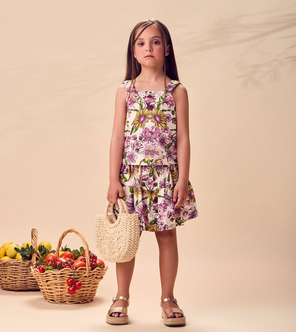Conjunto Blusa e Saia Malha Estampado - ANIMÊ