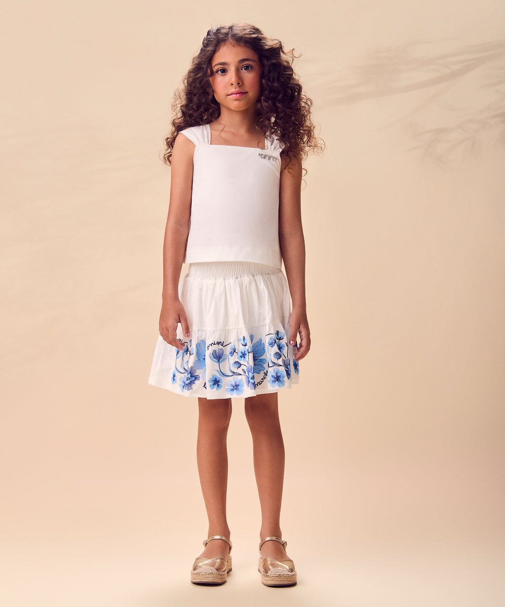 Conjunto Linho Blusa e Saia - ANIMÊ