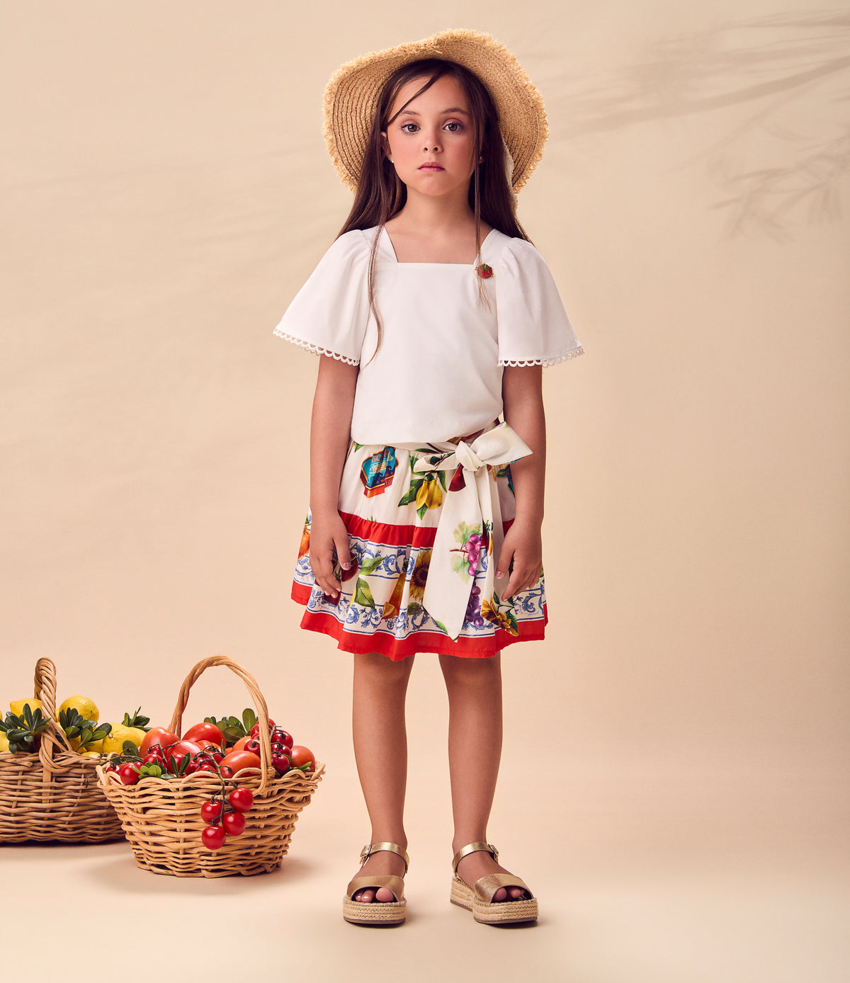 Conjunto Linho Blusa e Saia - ANIMÊ
