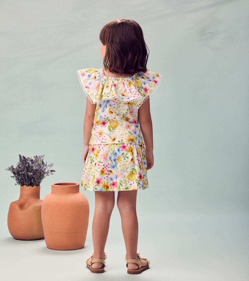 Conjunto Tricoline Floral - ANIMÊ