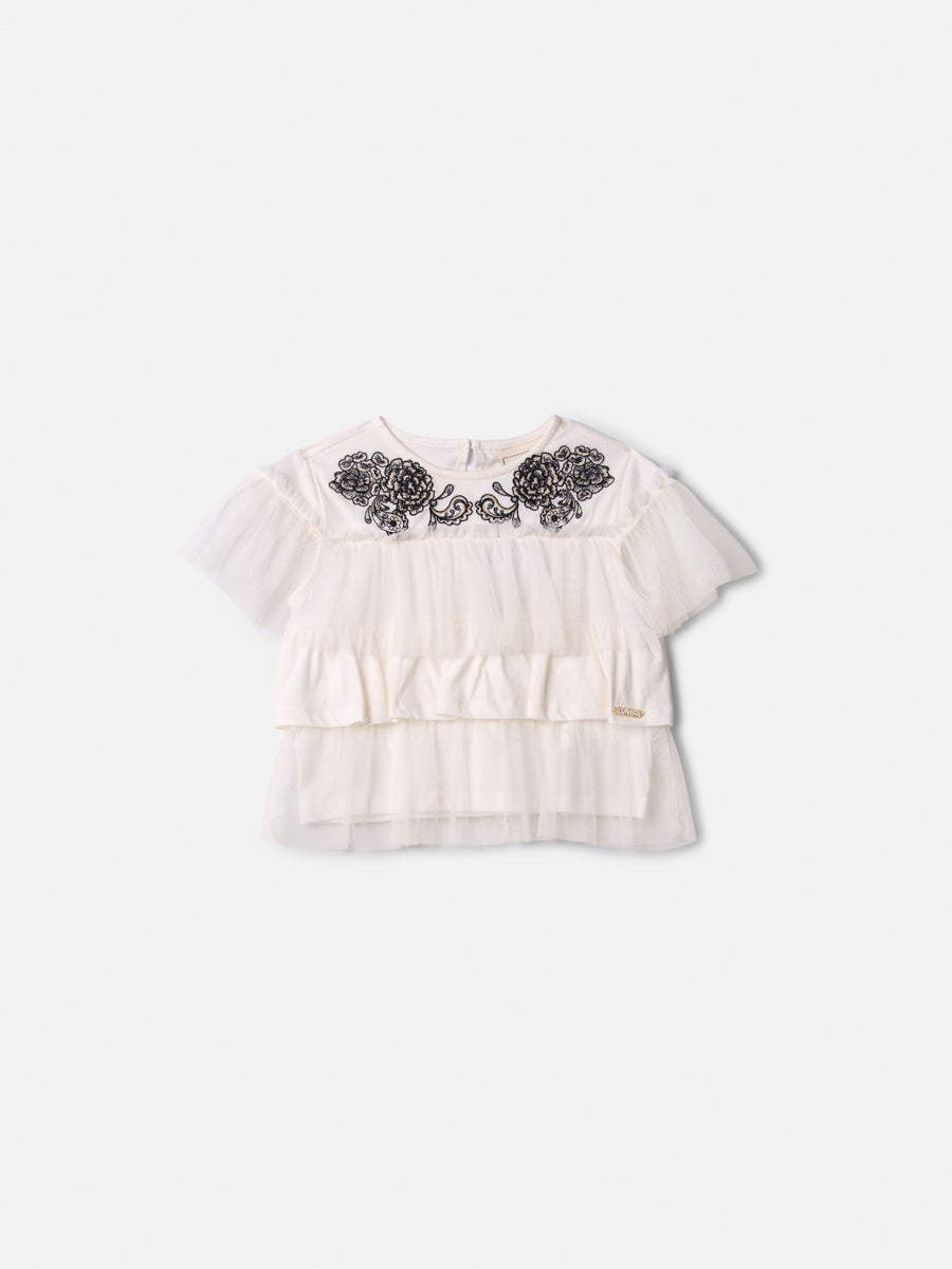 Blusa Babados e Tule - ANIMÊ