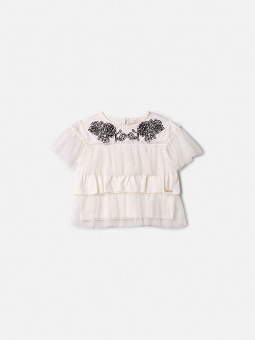 Blusa Babados e Tule - ANIMÊ