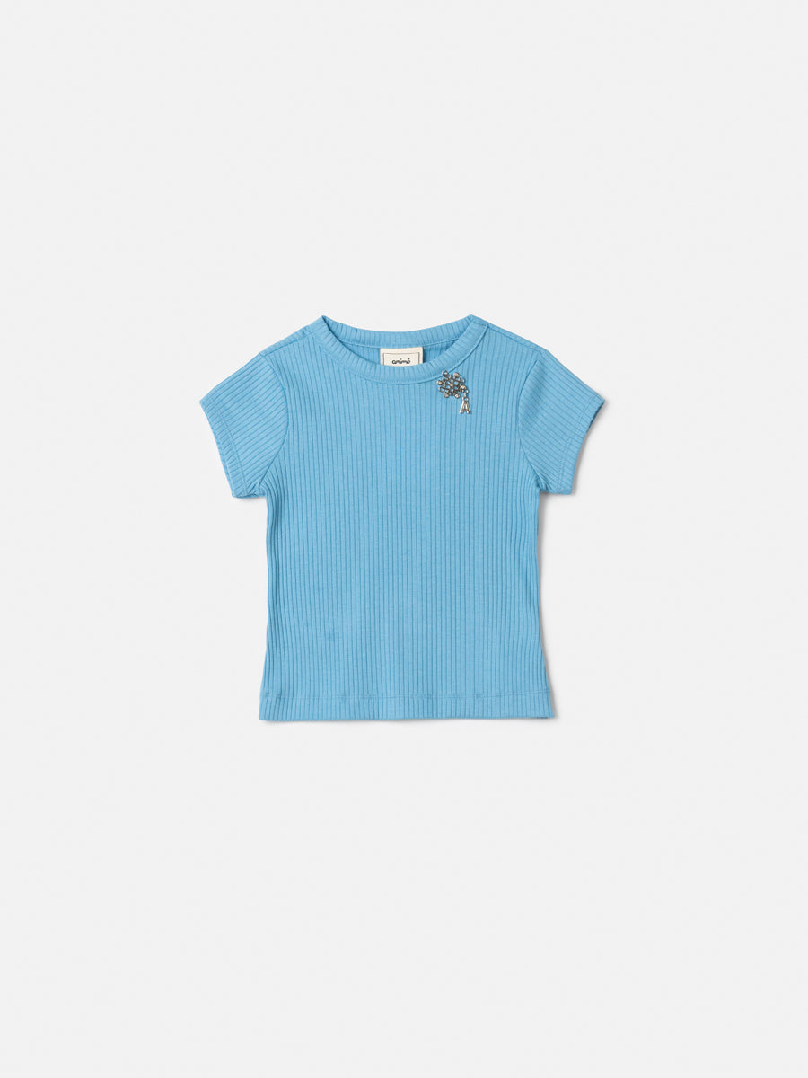 Blusa Canelada Azul - ANIMÊ