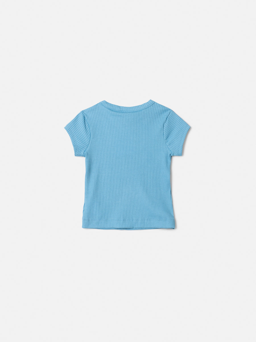 Blusa Canelada Azul - ANIMÊ