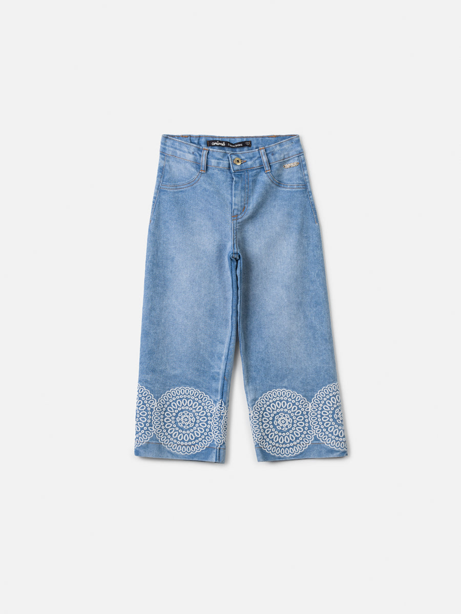 Calça Jeans Bordada - ANIMÊ