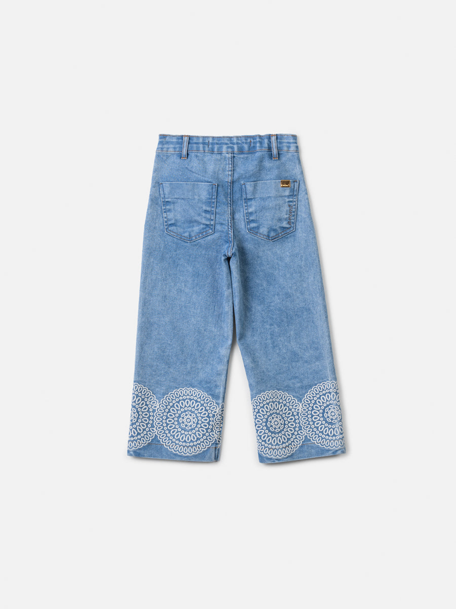 Calça Jeans Bordada - ANIMÊ