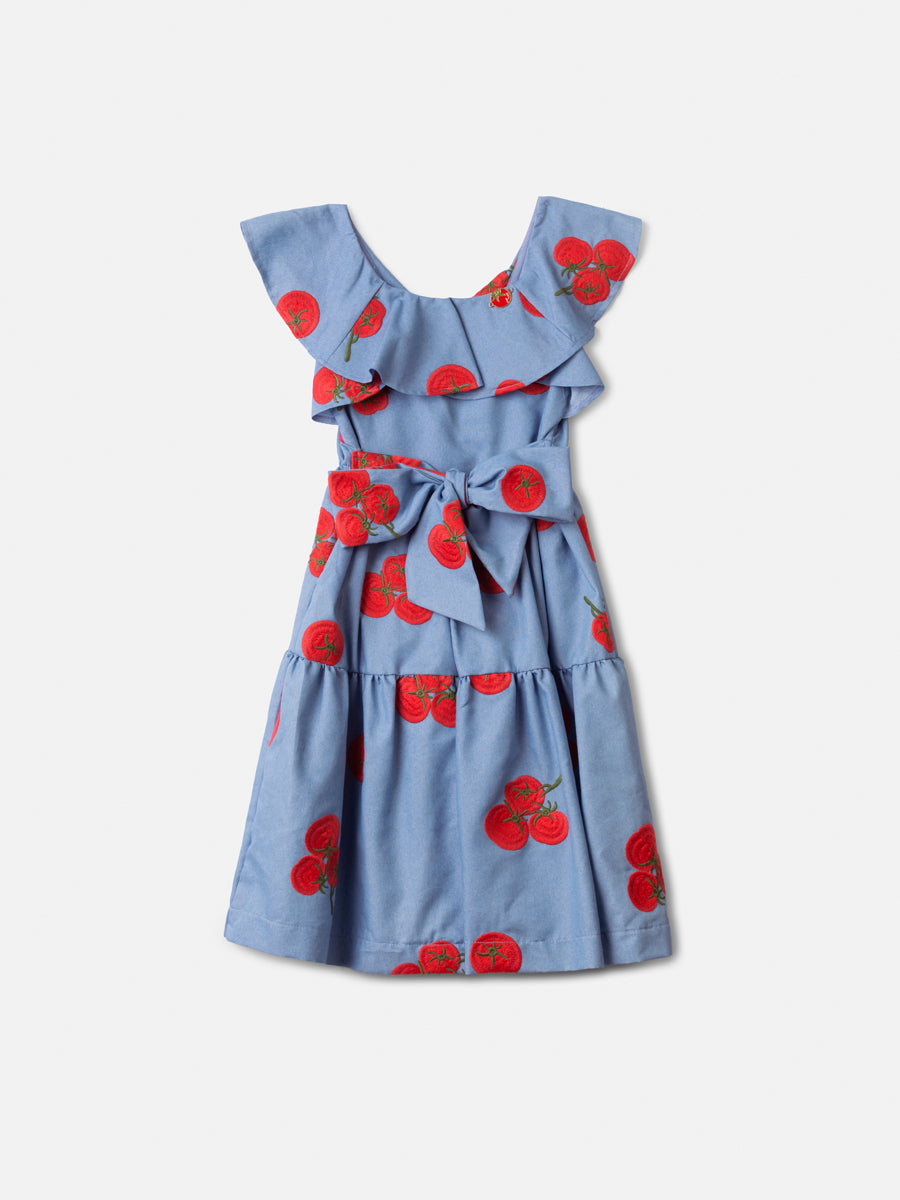 Vestido Tricoline Tomate - ANIMÊ