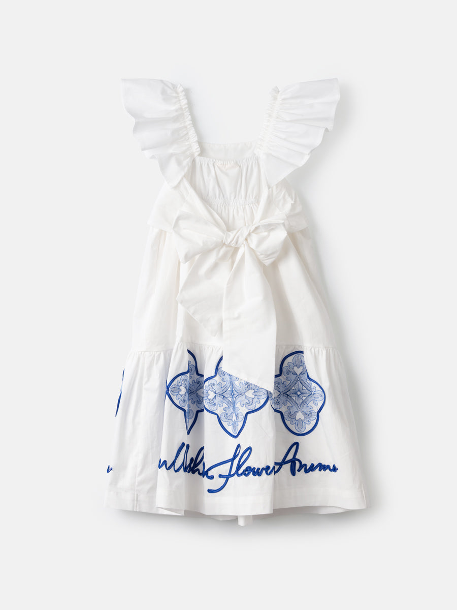 Vestido Tricoline Bordado - ANIMÊ