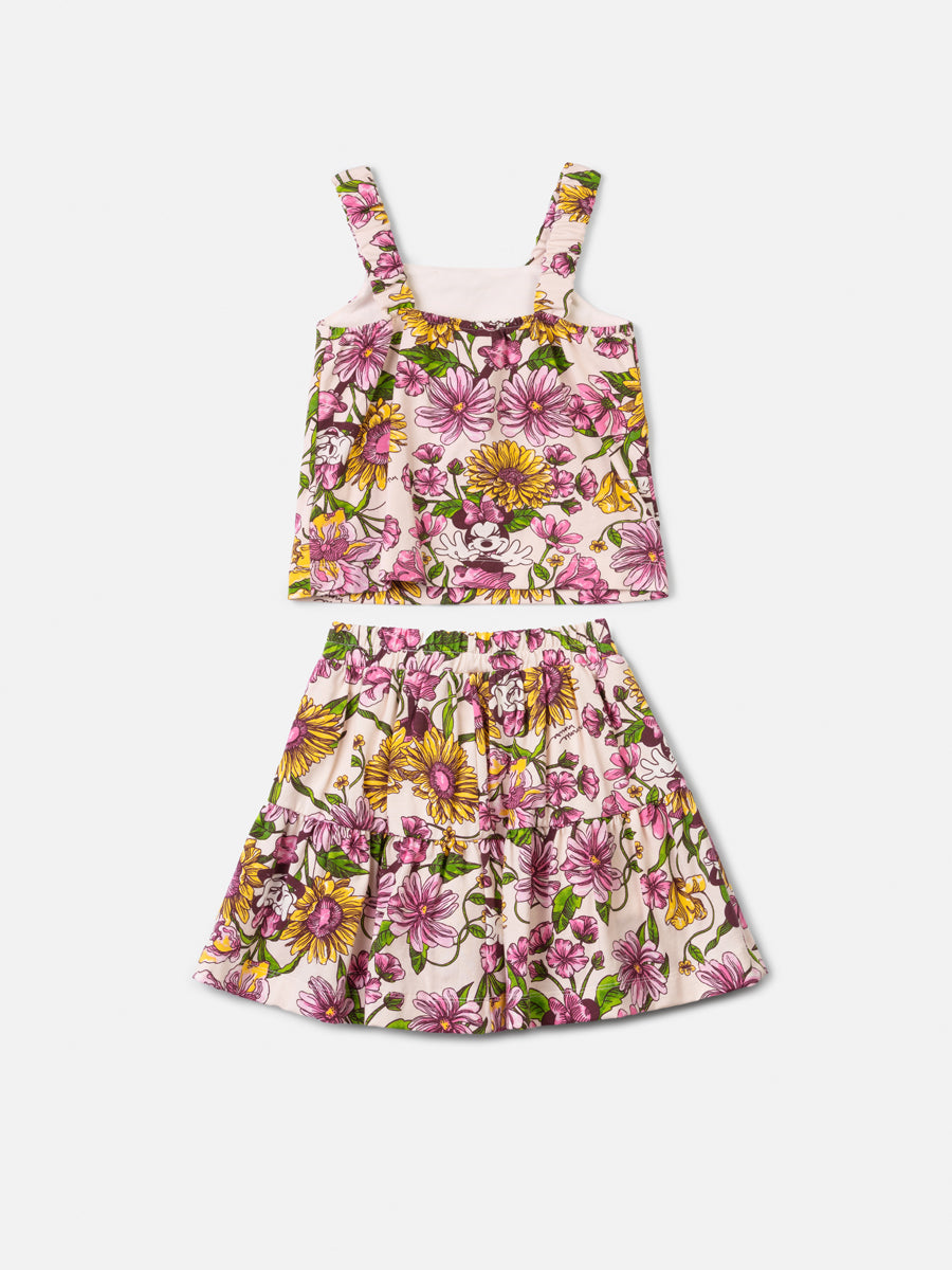 Conjunto Blusa e Saia Malha Estampado - ANIMÊ
