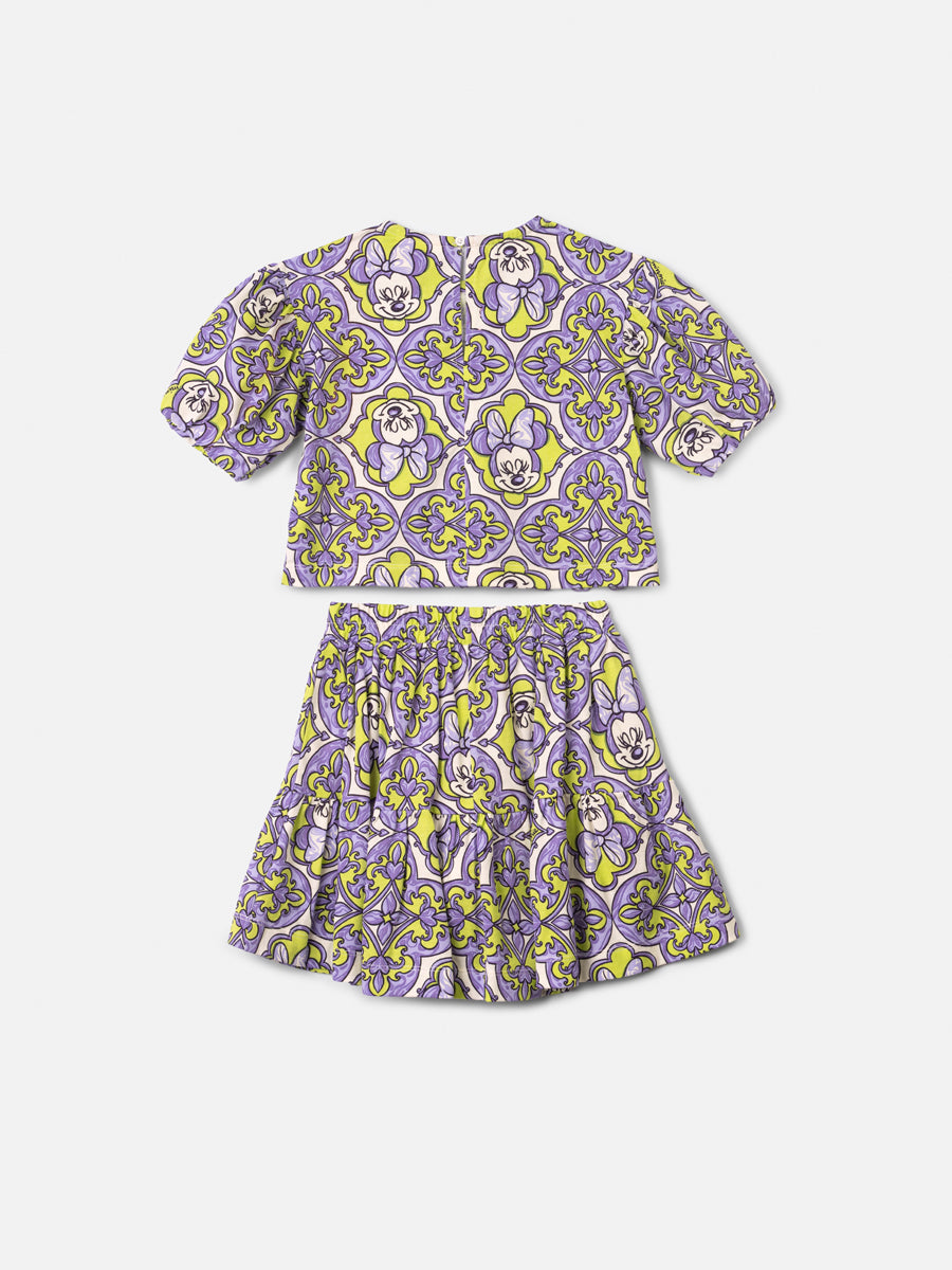 Conjunto Malha Blusa e Saia Minnie - ANIMÊ