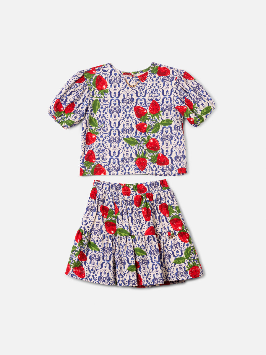 Conjunto Malha Blusa e Saia - - ANIMÊ