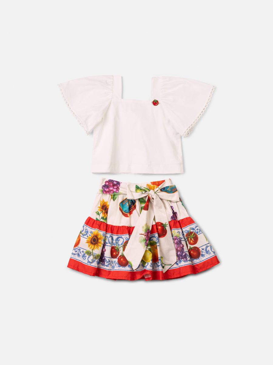 Conjunto Linho Blusa e Saia - ANIMÊ