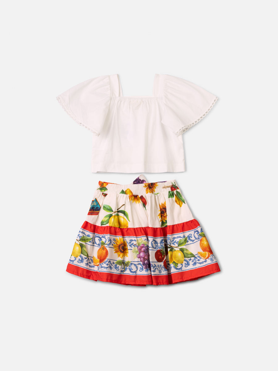 Conjunto Linho Blusa e Saia - ANIMÊ